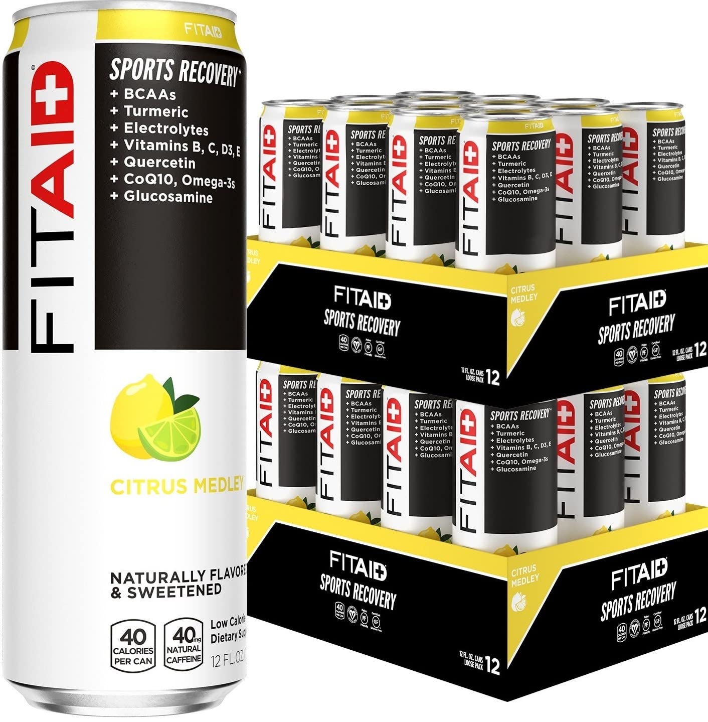 Book Cover FITAID Recovery Blend, 100% Clean and Paleo Friendly, No Artificial Colors, Flavors or Sweeteners, BCAAs, L-Glutamine, L-Arginine, Omega 3s, 12 Fl Oz (Pack of 24)… FITAID 12 Fl Oz (Pack of 24)
