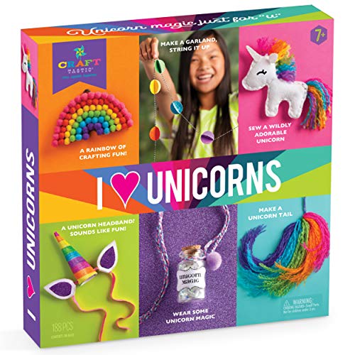 Book Cover Craft-tastic I Love Unicorns â€“ Award-Winning Craft Kit for Kids â€“ Everything Included for 6 Fun DIY Magic Art & Crafts Projects