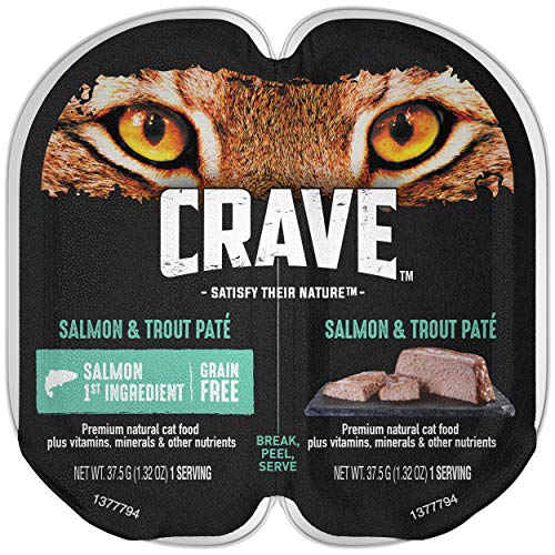 Book Cover Crave Grain Free High Protein Wet Cat Food Trays, 24 Pack