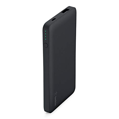 Book Cover Belkin Pocket Power 5,000mAh Durable Ultra Slim Portable Charger / Power Bank / Battery Pack (Black)