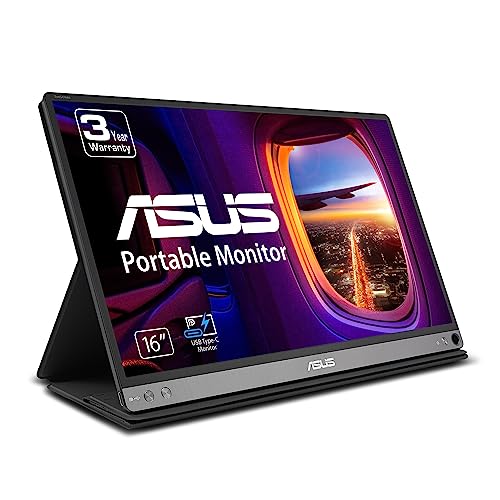 Book Cover ASUS ZenScreen  15.6” 1080P Portable USB Monitor (MB16AC) - Full HD (1920 x 1080), IPS, USB Type-C, Eye Care, Smart Case, External Screen for Laptop, 3-Year Warranty