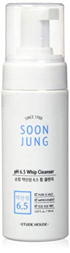 Book Cover ETUDE HOUSE SoonJung pH 6.5 Whip Cleanser 5.1 fl. oz. (150ml) - Hypoallergenic Soft Bubble Type Hydrating Facial Cleanser for Sensitive Skin, Panthenol and Madecassoside Heals Damaged & Irritated Skin