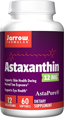 Book Cover Jarrow Formulas Astaxanthin for Skin, Eye, and Immune health, 12 mg Softgels, 60 count