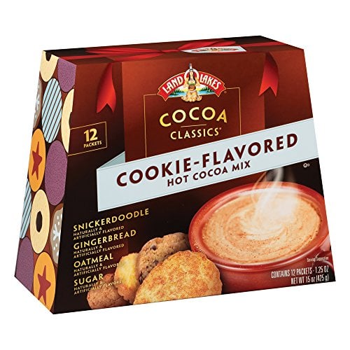 Book Cover Land O Lakes Cocoa Classics, Cookie Hot Cocoa Mix Variety Pack, 1.25-Ounce Packets (Pack of 12)