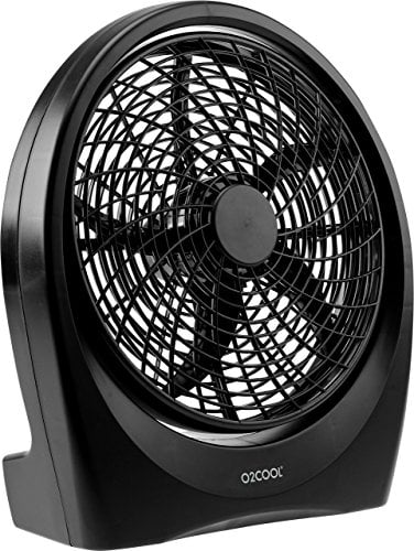 Book Cover O2COOL Fan 10 inch Battery or Electric Operated Indoor/Outdoor Portable Fan with ac adapter, Tilts 90 Degrees