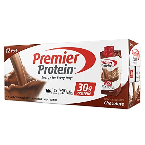 Book Cover Premier Protein 30g Protein Shakes, Chocolate 11 Fluid Ounces - Economy Special size of 12 Pack total