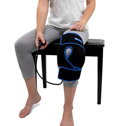 Book Cover Cold Therapy Knee Ice Wrap with Compression and 2 Ice Gel Packs - Essential Kit for Knee Pain Relief and Post Surgery Recovery by SimplyJnJ