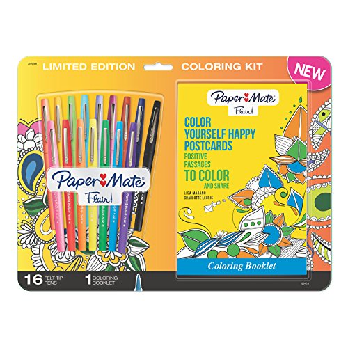 Book Cover Paper Mate® Flair® Felt Tip Pens, Ultra Fine Point, Limited Edition Candy Pop™ Pack, Box of 36(Packaging may vary)