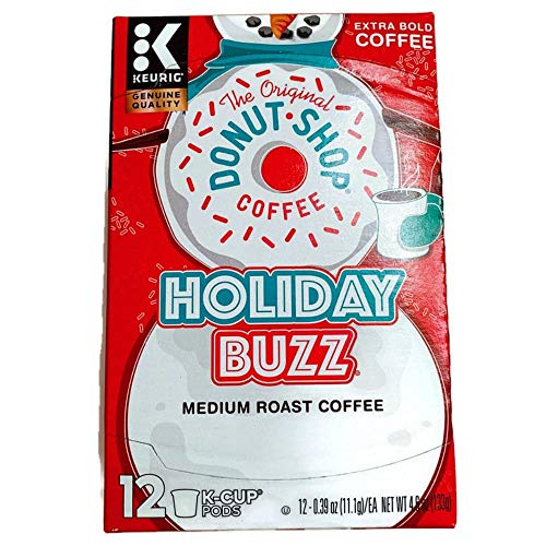 Book Cover The Original Donut Shop Holiday Buzz Single Serve Keurig K-Cup Pods, Medium Roast Coffee, 12 Count