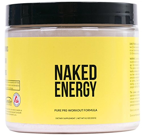 Book Cover Naked Energy - All Natural Pre Workout Powder for Men and Women, Vegan Friendly, Unflavored, No Added Sweeteners, Colors or Flavors - 50 Servings