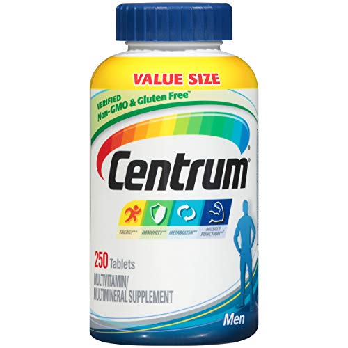 Book Cover Centrum Men (250 Count) Multivitamin / Multimineral Supplement Tablet, Vitamin D3