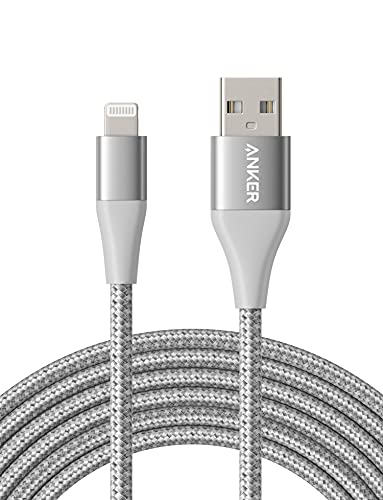 Book Cover Anker iPhone Charger Cable 10 Foot, Powerline+ II Lightning Cable, (10 ft MFi Certified) Extra Long iPhone Charging Cord Compatible with iPhone SE 11 Pro Max Xs XR X 8 7 6S, iPad 8 and More (Silver)