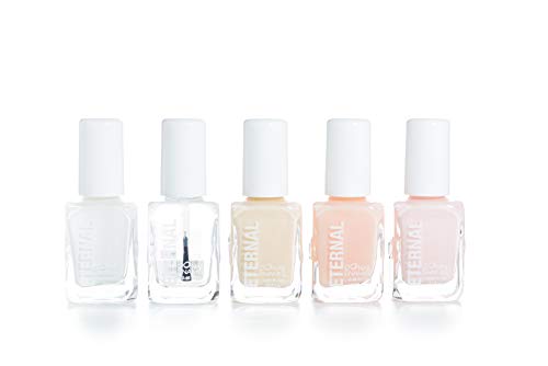 Book Cover Eternal 5 Collection - 5 Pieces Set: Long Lasting, Quick Dry, Bright, Nude or Sheer Nail Polish - 0.46 Fluid Ounces (Et Voilà!)