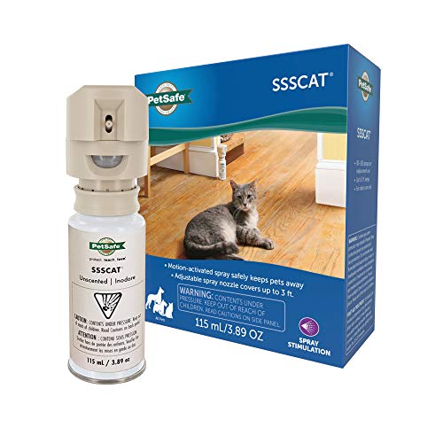 Book Cover PetSafe SSSCAT Spray Pet Deterrent, Motion Activated Pet Proofing Repellent for Cats and Dogs, Environmentally Friendly