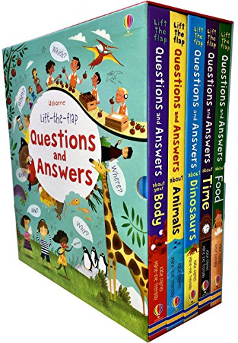 Book Cover Usborne Lift-the-flap Questions and Answers Collection 5 Books Box Set by Katie Daynes
