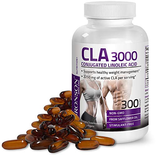 Book Cover CLA 3000 Extra High Potency Supports Healthy Weight Management Lean Muscle Mass Non-Stimulating Conjugated Linoleic Acid 300 Softgels