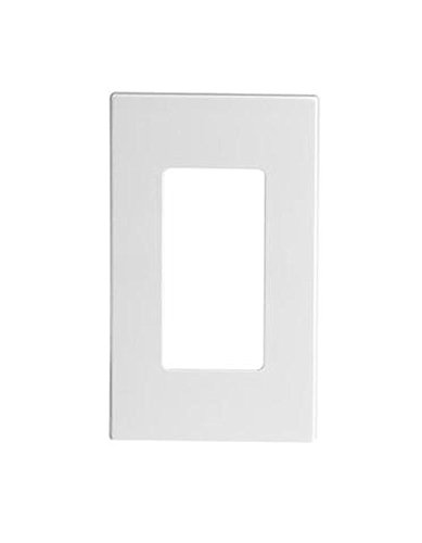 Book Cover Leviton 80301-SW 20 Pack 1-Gang Decora Plus Wallplate Screwless Snap-On Mount, White