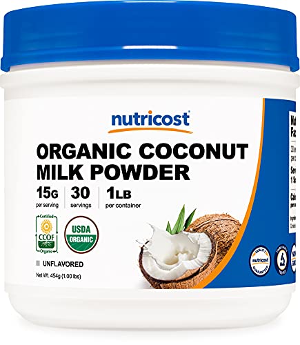 Book Cover Nutricost Organic Coconut Milk Powder 1LB - Non-GMO, Certified Organic Coconut Milk Powder