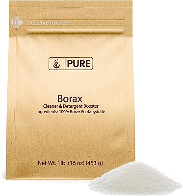 Book Cover Borax Powder, 1 lb, Multi-Purpose Natural-Source Laundry Booster & Deodorizer, 100% Pure Detergent, Safe, Fresher Bathroom, Removes Tough Stains, Eco-Friendly Packaging