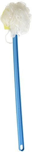 Book Cover Sammons Preston - 53565 Bendable Scrub & Sponge, All-in-One Bath Scrubber and Loofah, Long Handle Exfoliating Bathing Wand for Shower, Flexible Hygiene Assistance Tool for Elderly, Limited Range of Motion
