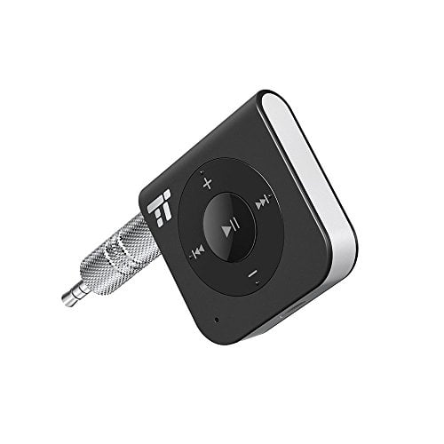Book Cover Bluetooth Receivers/Car Kits, TaoTronics Portable Wireless Audio Adapter 3.5 mm Stereo Output (15 Hour Streaming, Hands-free Calling, Bluetooth 4.1, A2DP, CVC Noise Cancelling)