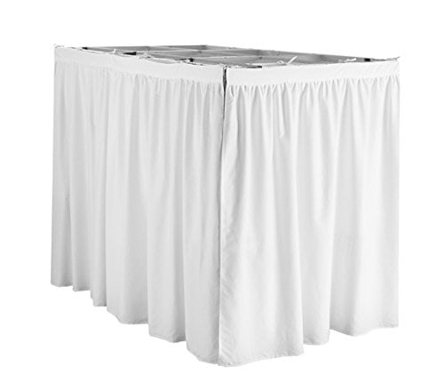 Book Cover Extended Bed Skirt Twin XL (3 Panel Set) - White