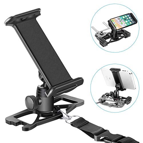 Book Cover Neewer for DJI Mavic Pro 4-12 Inch Tablet Mobile Phone Holder, Remote Controller Stand Extender Mount for Clip Smartphone iPad Tablet Galaxy, 360 Degree Rotating (Black)