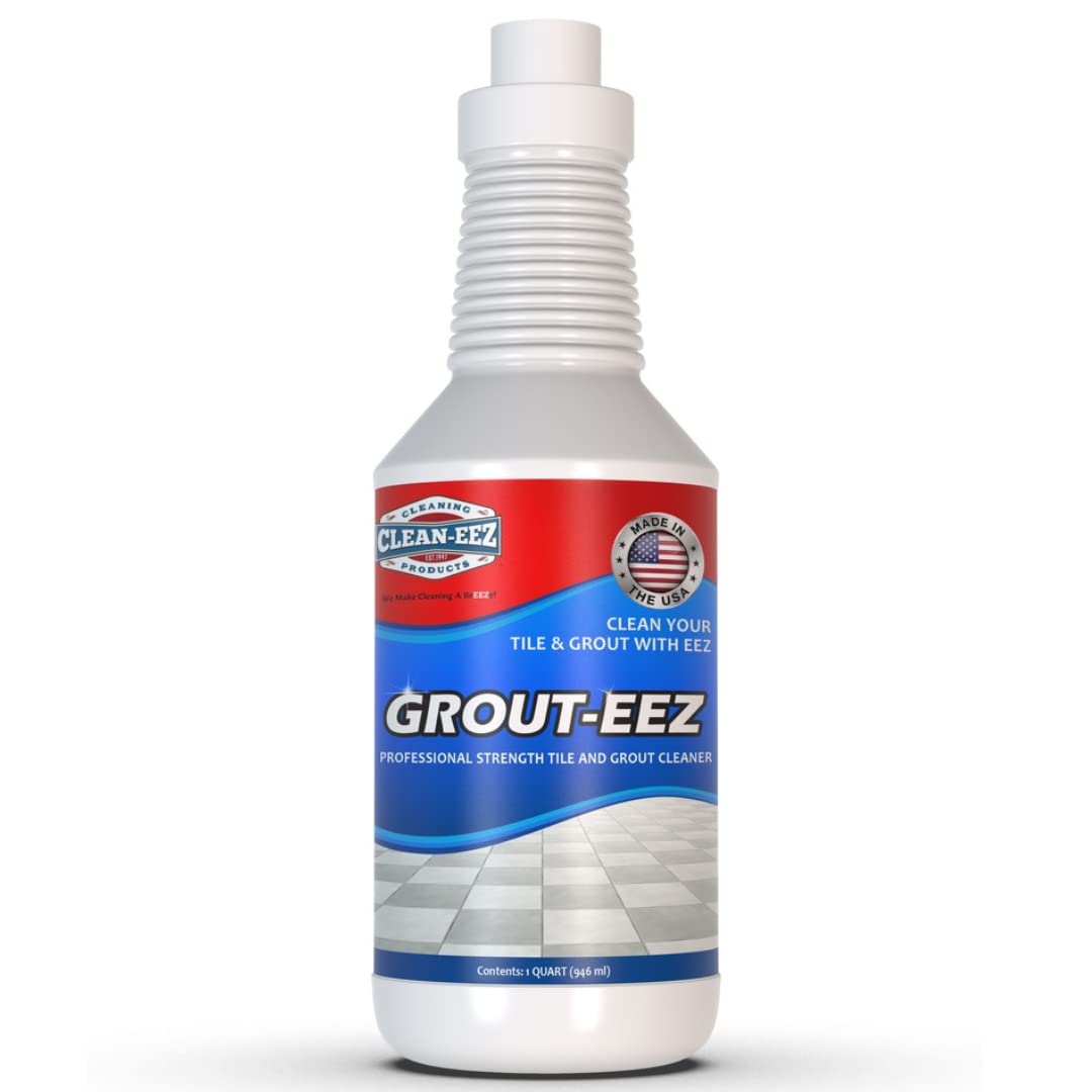 Book Cover IT JUST WORKS! Grout-Eez Super Heavy-Duty Grout Cleaner. Easy and Safe To Use. Destroys Dirt and Grime With Ease. Even Safe For Colored Grout. Clean-eez