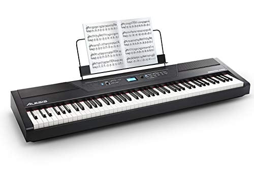 Book Cover Alesis Recital Pro |  Digital Piano / Keyboard with 88 Hammer Action Keys, 12 Premium Voices, 20W Built-in Speakers, Headphone Output & Powerful Educational Features