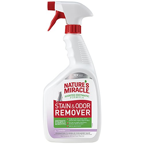 Book Cover Nature's Miracle Stain and Odor Remover Cat, Odor Control Formula, Lavender Scent