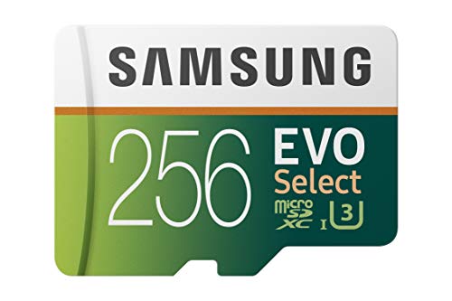 Book Cover SAMSUNG (MB-ME256GA/AM) 256GB 100MB/s (U3) MicroSDXC EVO Select Memory Card with Full-Size Adapter