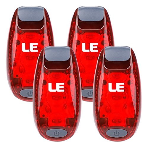 Book Cover LE LED Bike Light, Bicycle Rear Light, 3 Lighting Modes, Clip On Cycling Taillight, Batteries Included