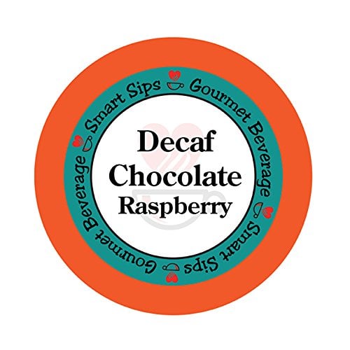 Book Cover Smart Sips, Decaf Chocolate Raspberry Flavored Coffee, 24 Count for All Keurig K-cup Machines, Decaffeinated Flavored Coffee