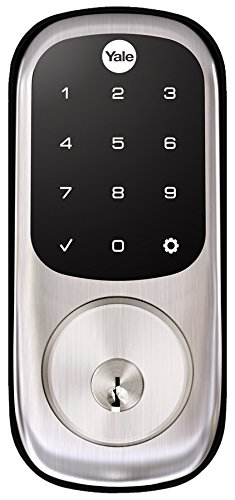 Book Cover Yale Assure Lock Touchscreen Deadbolt with ZigBee in Satin Nickel, YRD226HA2619, Works with Alexa, Samsung SmartThings, Iris and more