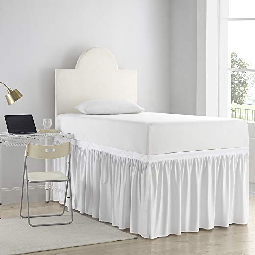 Book Cover DormCo Bed Skirt Twin XL (3 Panel Set) - White