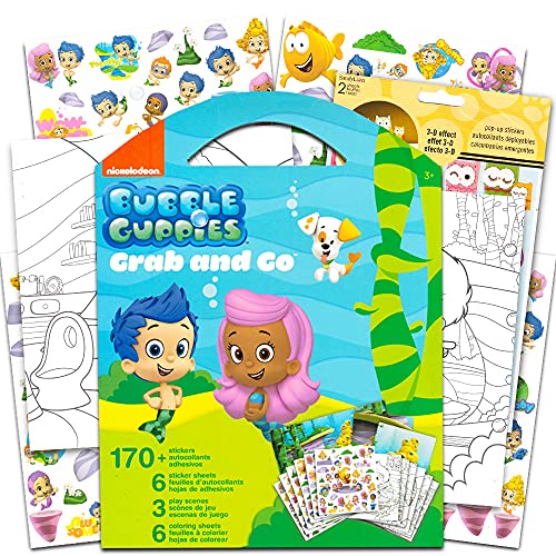 Book Cover Bubble Guppies Sticker Coloring Activity Set Bundled Bundle with Pop Up Stickers