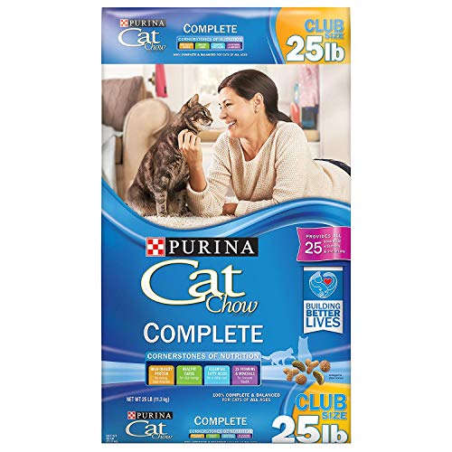 Book Cover Purina Cat Chow Complete Dry Cat Food, 25 lb. Bag