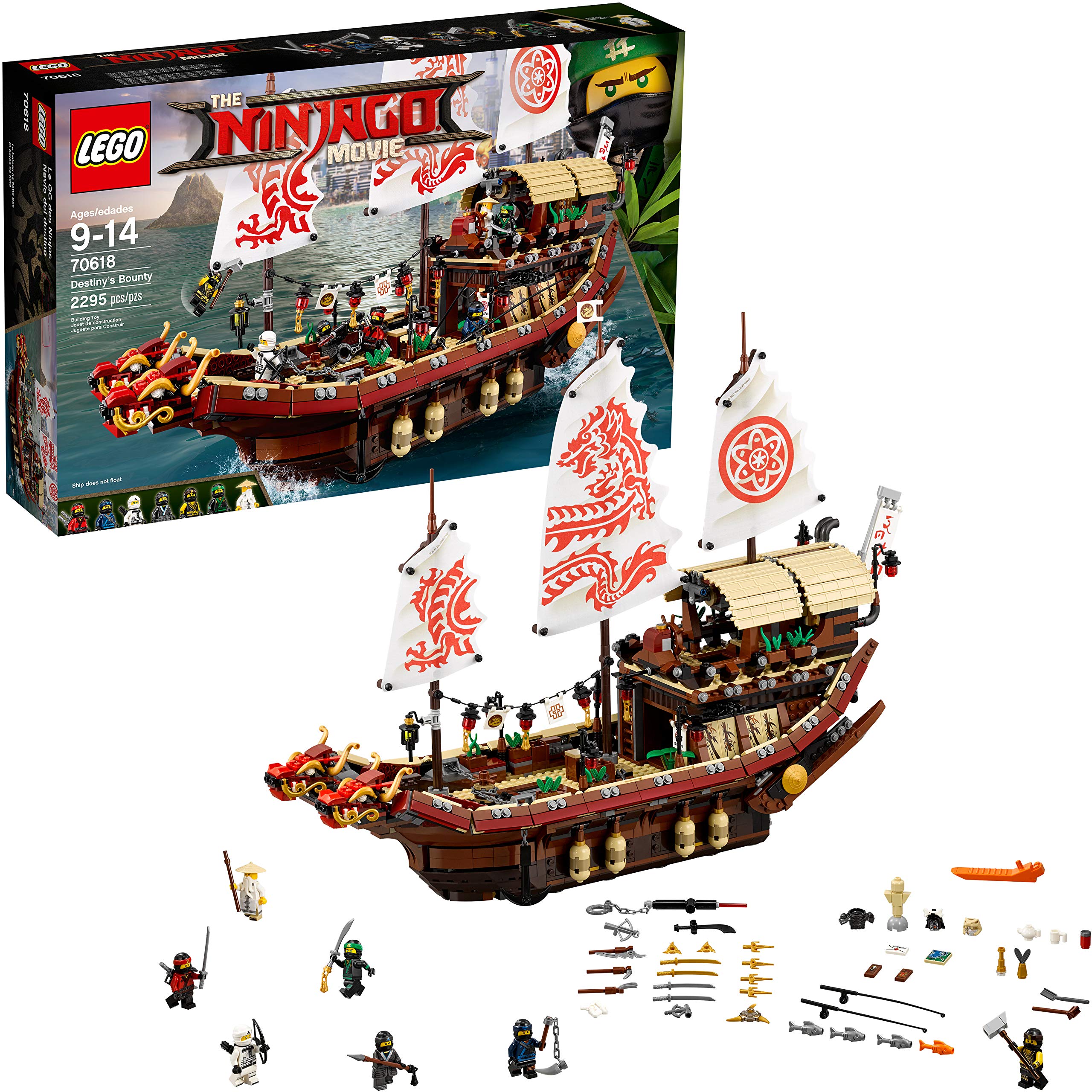 Book Cover LEGO NINJAGO Movie Destiny's Bounty 70618 (2295 Pieces) Frustration-Free Packaging