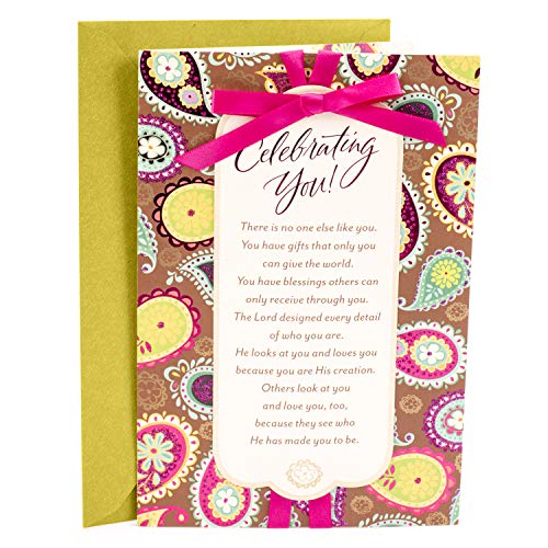 Book Cover Hallmark Mahogany Religious Birthday Card for Her (Celebrating You)