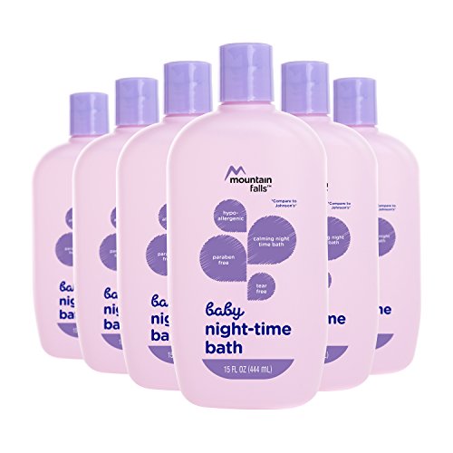 Book Cover Mountain Falls Hypoallergenic Tear-Free Baby Night-Time Bath, 15 Fluid Ounce (Pack of 6)