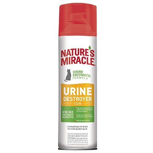 Book Cover Nature's Miracle Nm Cat Urine Destroyer Foam, 17.5 oz Can