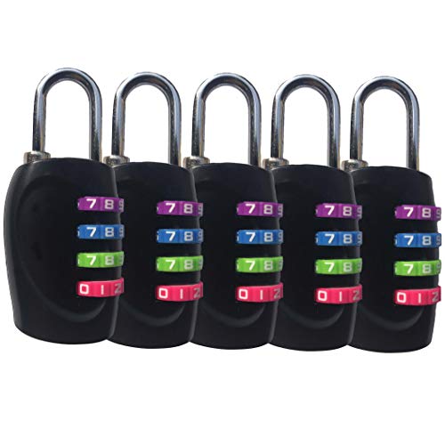Book Cover ZEILINGERY 4 Digit Combination Padlocks Combination Lock, Suitable for School、Home、Office、Storage Lockers、Gym Lockers、Drawers、Cabinets、Toolboxes、Luggage Suitcase Baggage Locks
