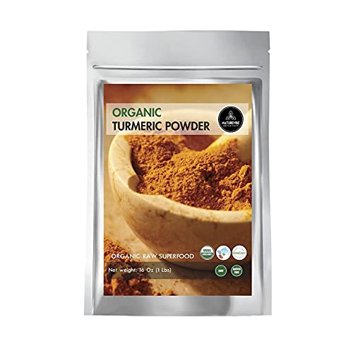 Book Cover Premium Quality Organic Turmeric Root Powder with Curcumin (1lb), Gluten-Free, Non-GMO & Keto Friendly (16 ounces) | Immunity Booster | Indian Seasoning. [Packaging May Vary]
