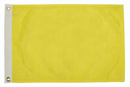 Book Cover Seagator Premium Quality Yellow Q Quarantine Quebec Bahamas ICS Courtesy Boat Flag (12 inches x 18 inches)