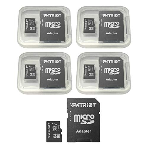 Book Cover Patriot LX Series 64GB Micro SDXC - Class 10 UHS-I - 5 Pack