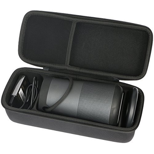 Book Cover Khanka Hard Travel Case Replacement for Bose SoundLink Revolve+ Plus Bluetooth Speaker (Fits Charging Cradle, AC Adaptor and USB Cable)