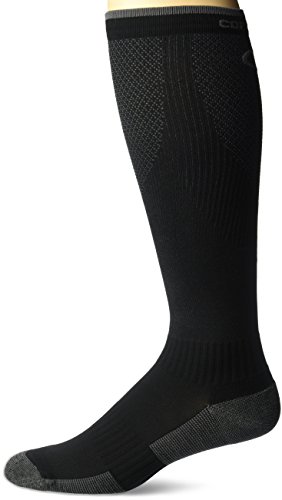 Book Cover Copper Fit Unisex's Advanced Energy Knee High Compression Socks, Black, L-X-L