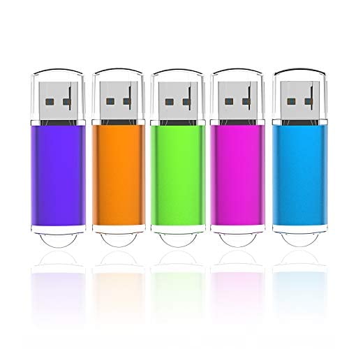 Book Cover 8G USB Flash Drive 5 Pack Easy-Storage Memory Stick K&ZZ Thumb Drives Gig Stick USB2.0 Pen Drive for Fold Digital Data Storage, Zip Drive, Jump Drive, Flash Stick, Mixed Colors