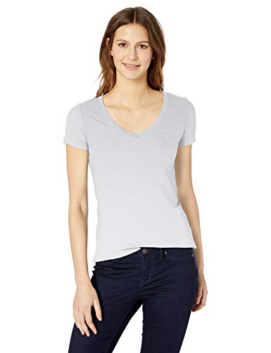 Book Cover Amazon Brand - Daily Ritual Women's Washed Cotton Short-Sleeve Deep V-Neck T-Shirt