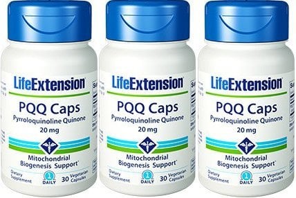 Book Cover Life Extension PQQ Caps with PQQ 20 Mg (30 vcaps x 3)